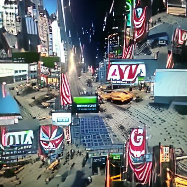 Times Square GTA V CryEngine Style Rendering
