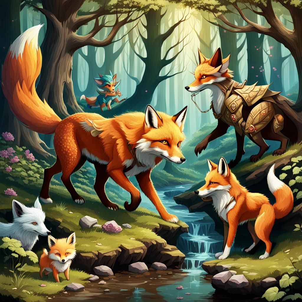 Fox Dragon Dog Hybrid in Elf Grove