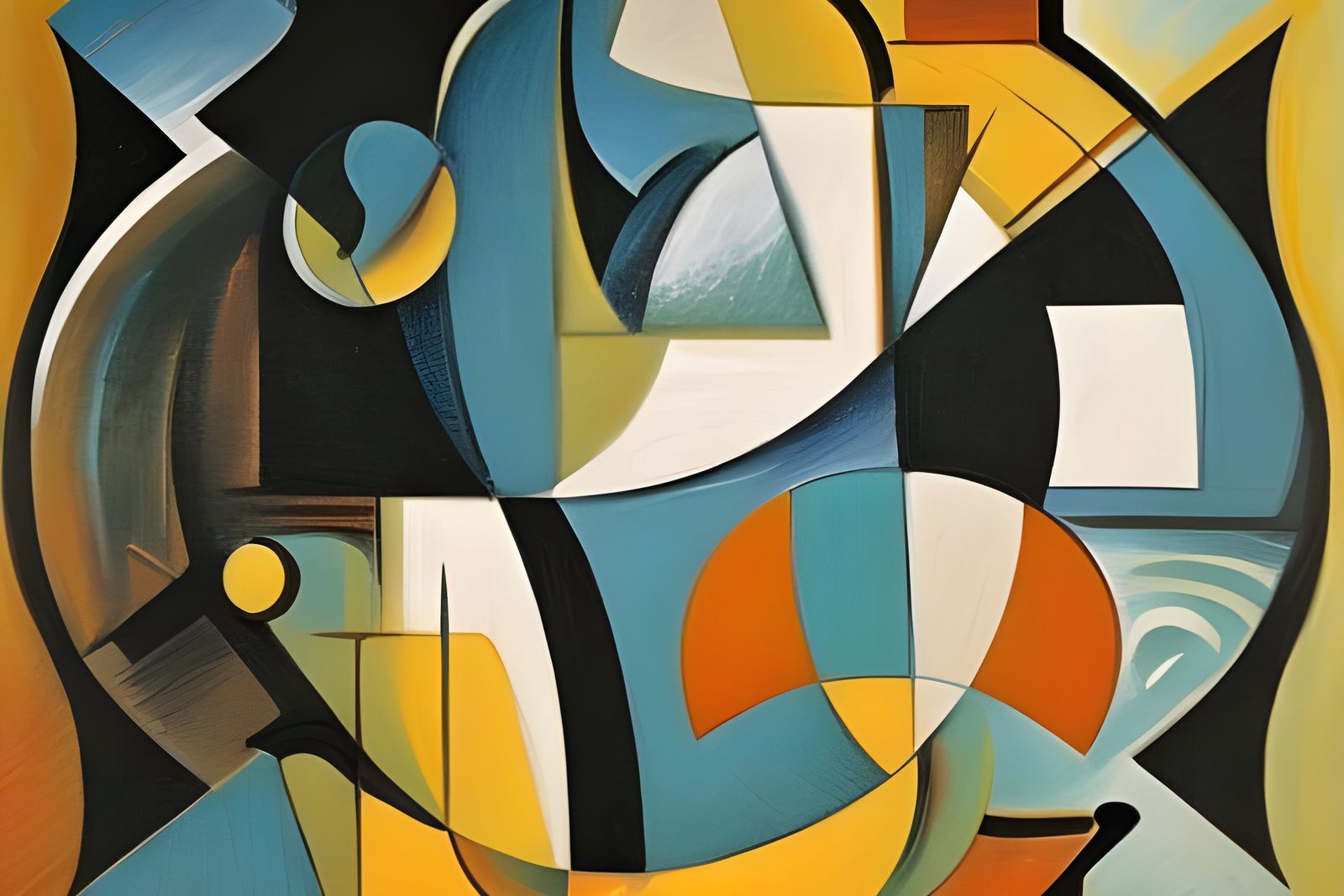 Abstract Cubism Inspired by Georgy Kurasov