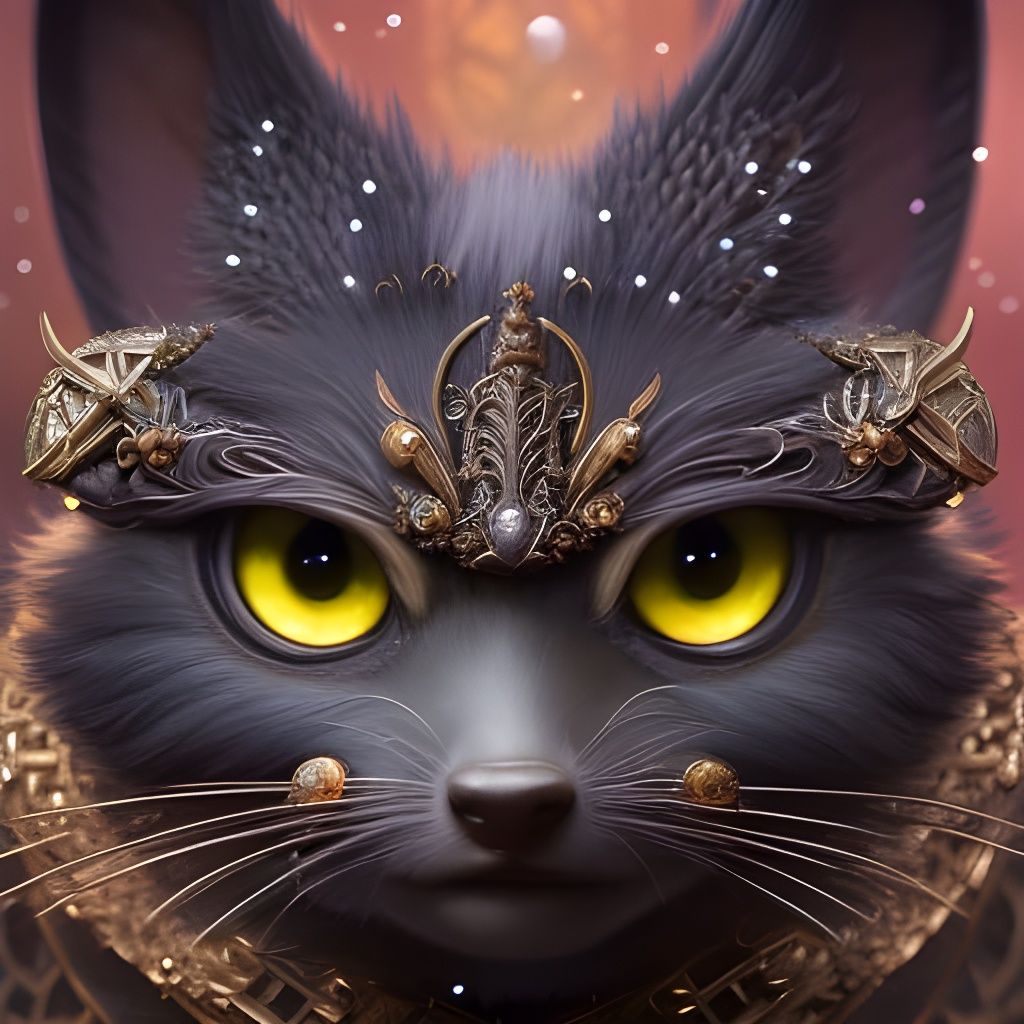 Cute Gremlin Portrait in Ornate Armor