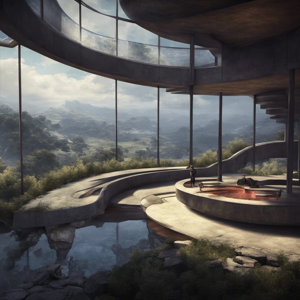 Luxury Courtyard House in Asari Architecture