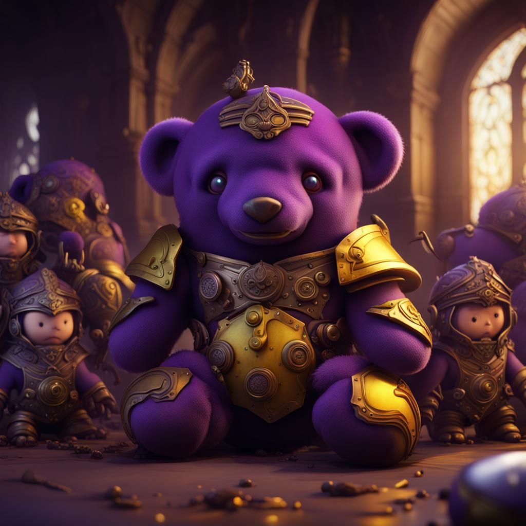 Dark Fantasy Plushie Army in 8k Resolution