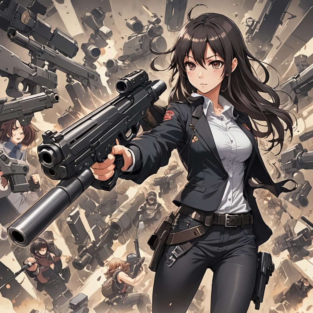 Anime Style Big Gun: Manga Art