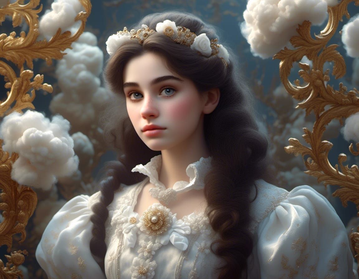 1980s College Student with Cloud Animals