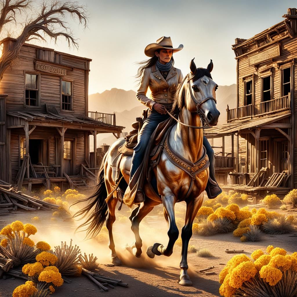 Wild West Town Rediscovered by Cowboy Woman