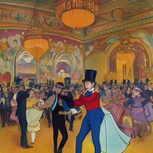 "Who can dance the Can-Can? The Grapych man can"