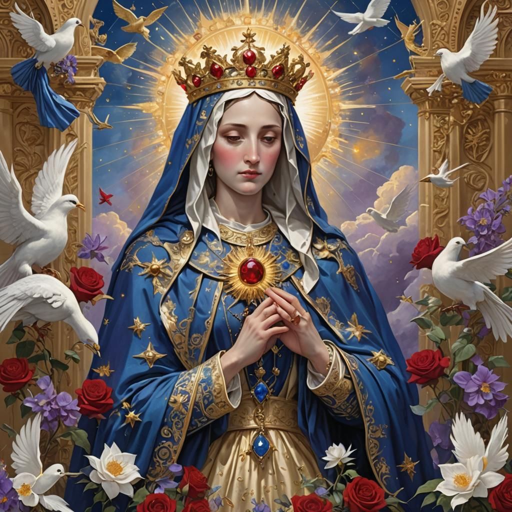 Our Lady of Sorrows at Heaven's Golden Gates