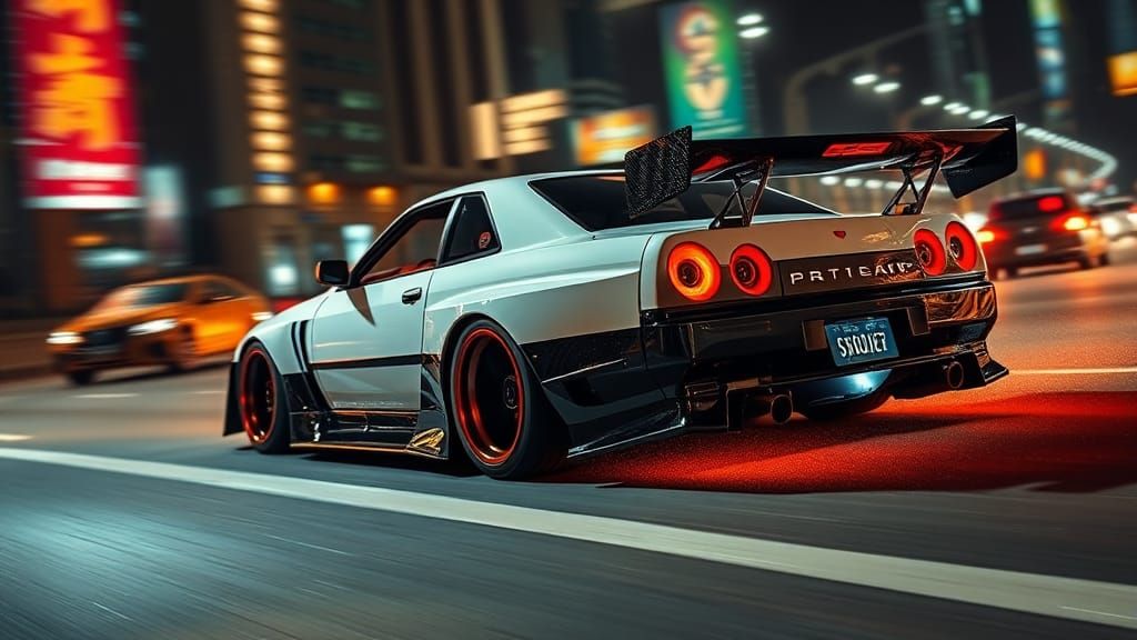 Fast Lane -  Nissan Skyline GTR 🏎🏁 💖