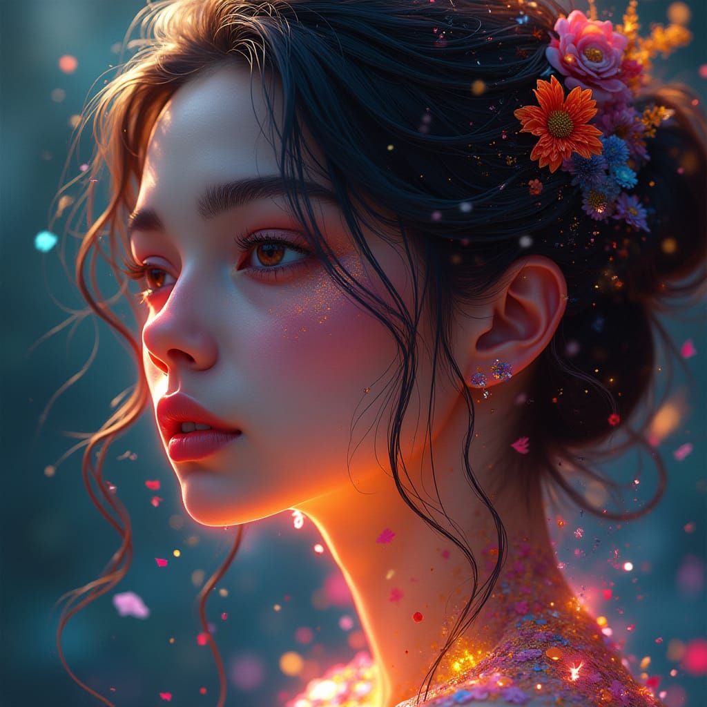 Soulmate Portrait with Dynamic Lighting in 8K