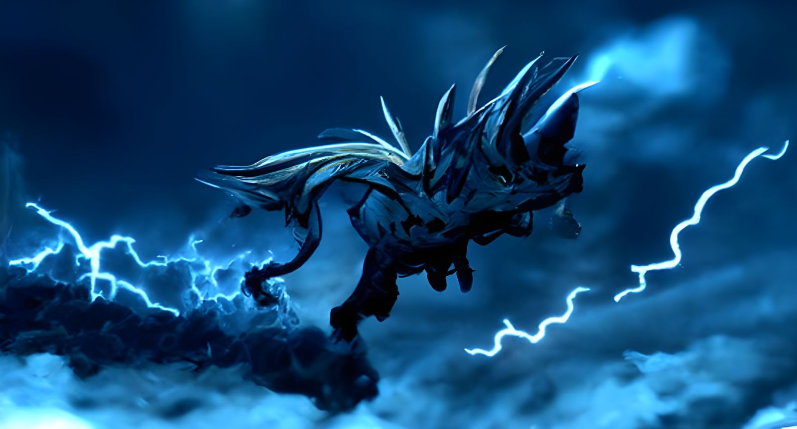 Magnificent Lightning Dragon Unleashes Electric Fury