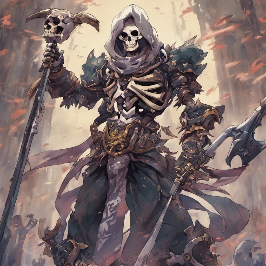 Undead Rostam: Persian Hero in Anime Style