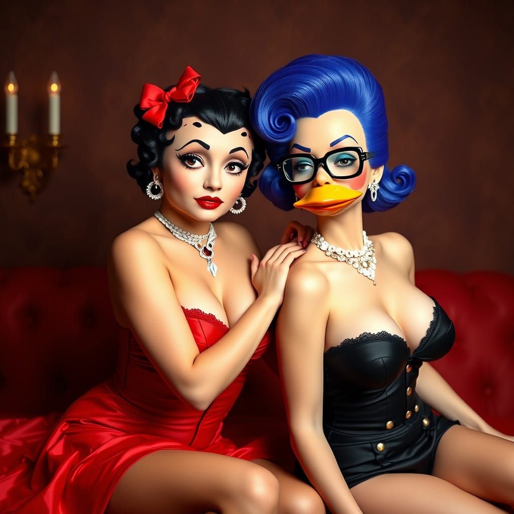 Futana-Inspired Boudoir Portraits of Classic Cartoon Queens