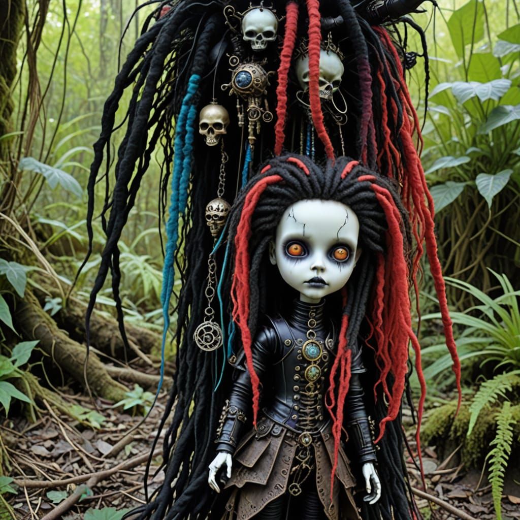 STEAMPUNK JUNGLE SHAMAN DOLL