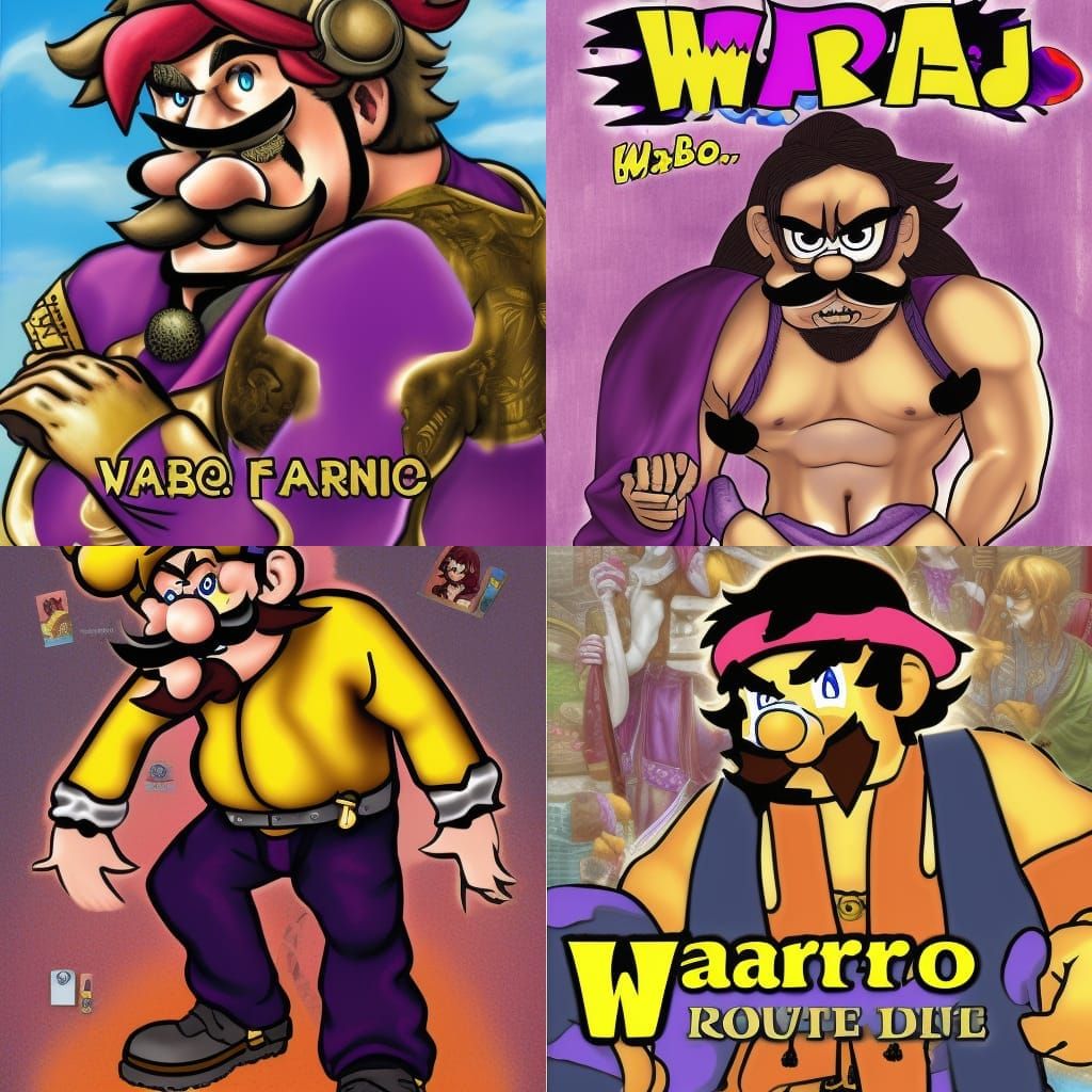 Wario and Fabio: Romance Novel Cover