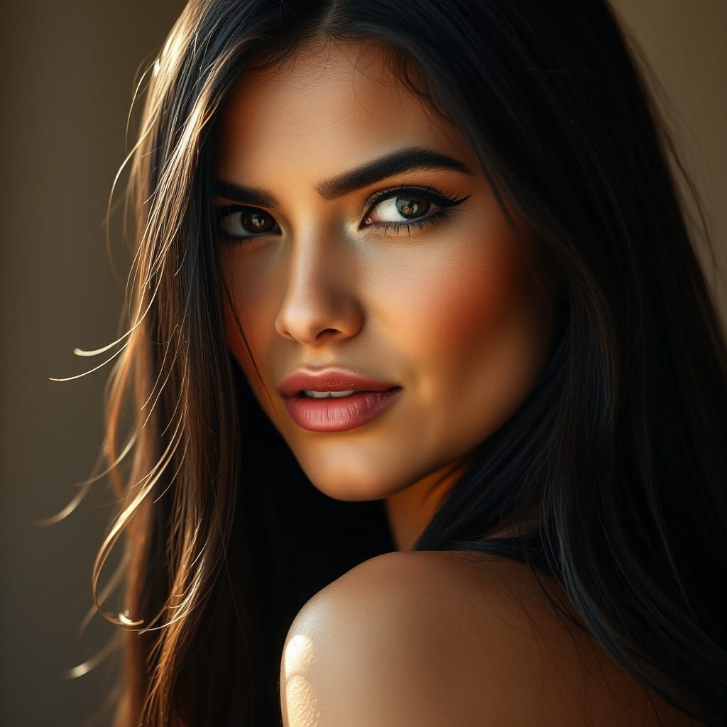 Confident Scorpio Woman Captured in Exquisite Detail