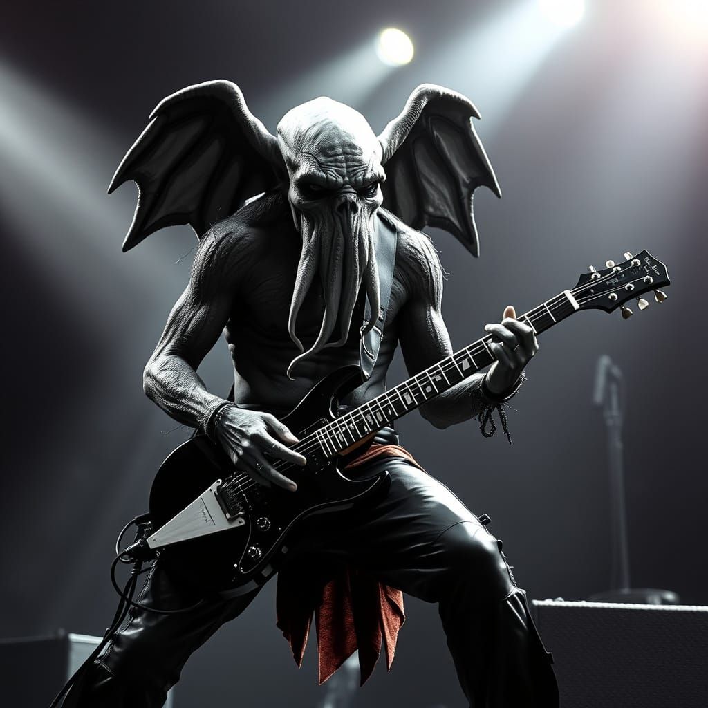 Cthulhu Shreds with Metallica in Epic Rock Performance