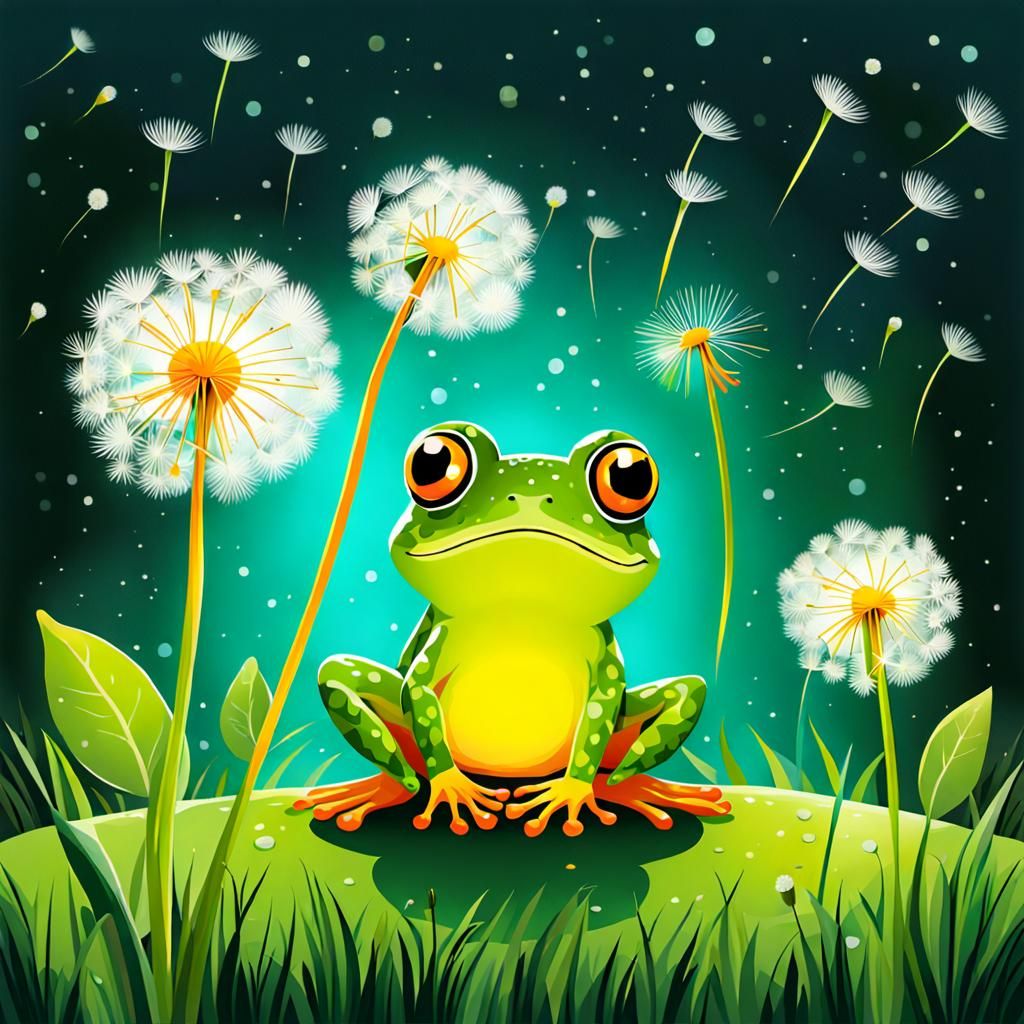 Dandelion froggy