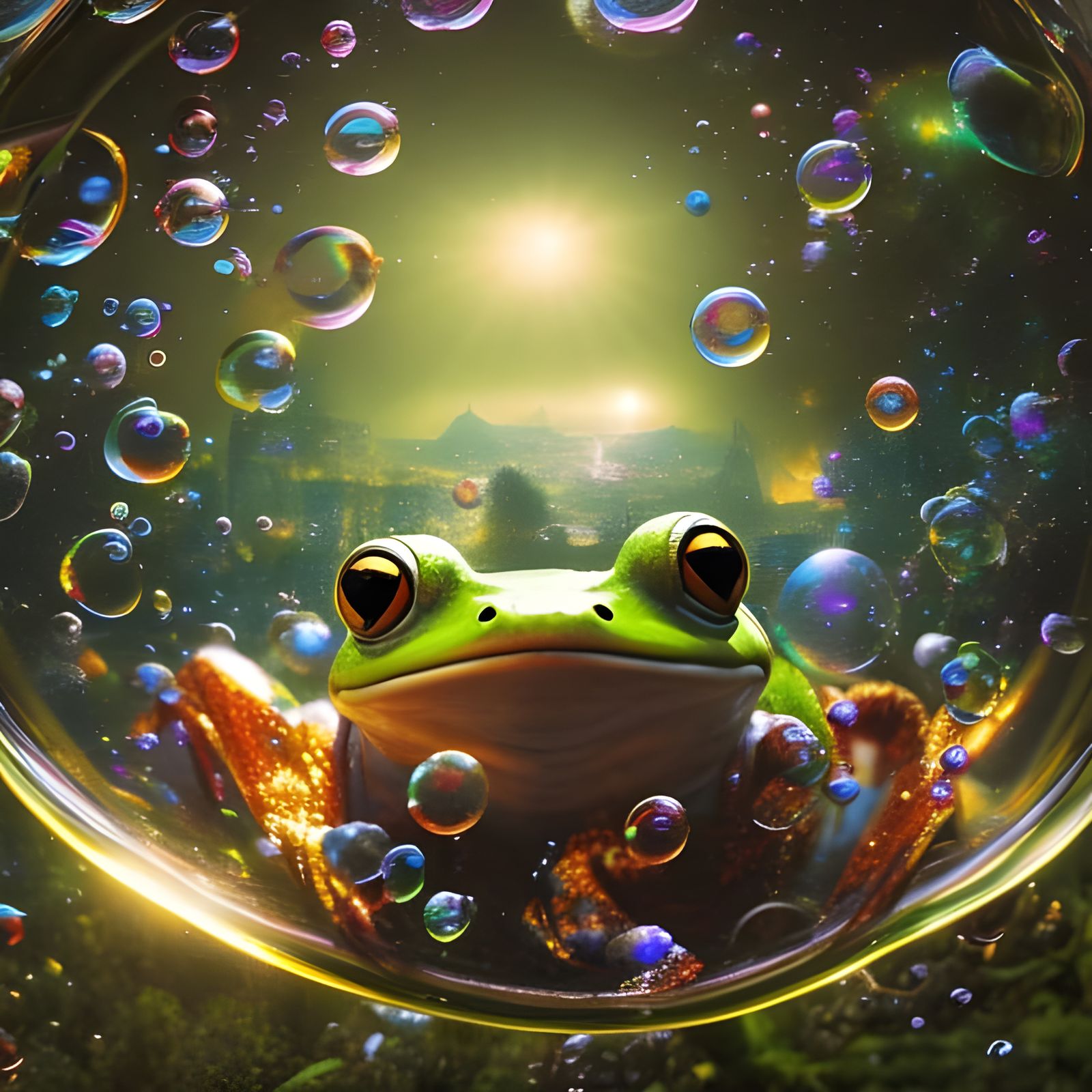 Bubbly Frog