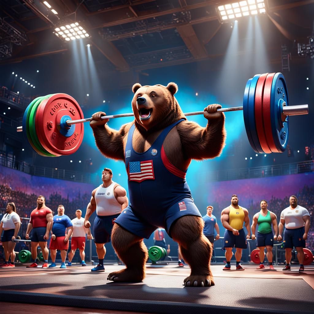 Team USA Brown Bear Powerlifting, Animated Style
