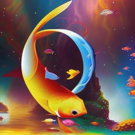 Fish on a Fantastic Planet in an Aquarium