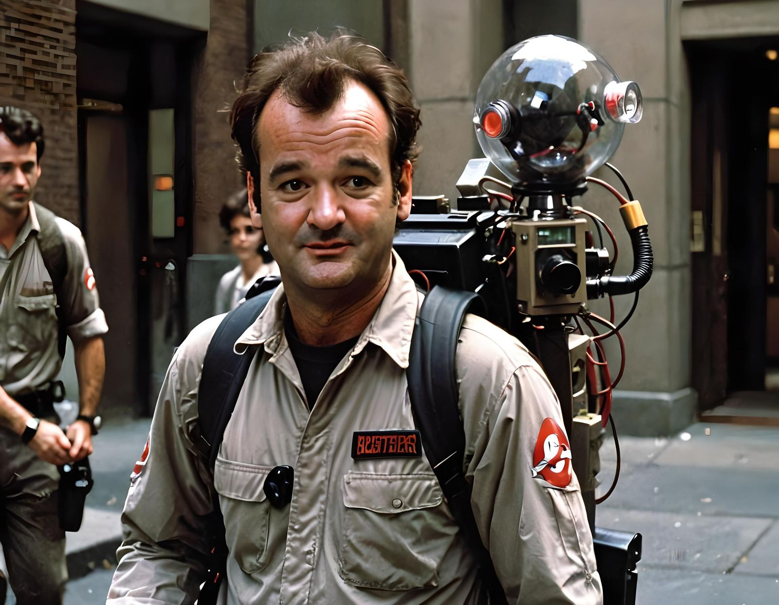 Bill Murray as Ghostbuster Cartoon Portrait