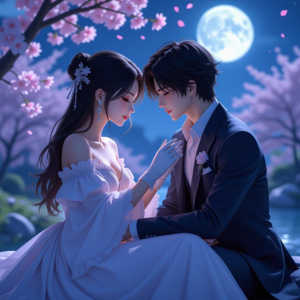 Deadly Touch: A Moonlit Anime Romance