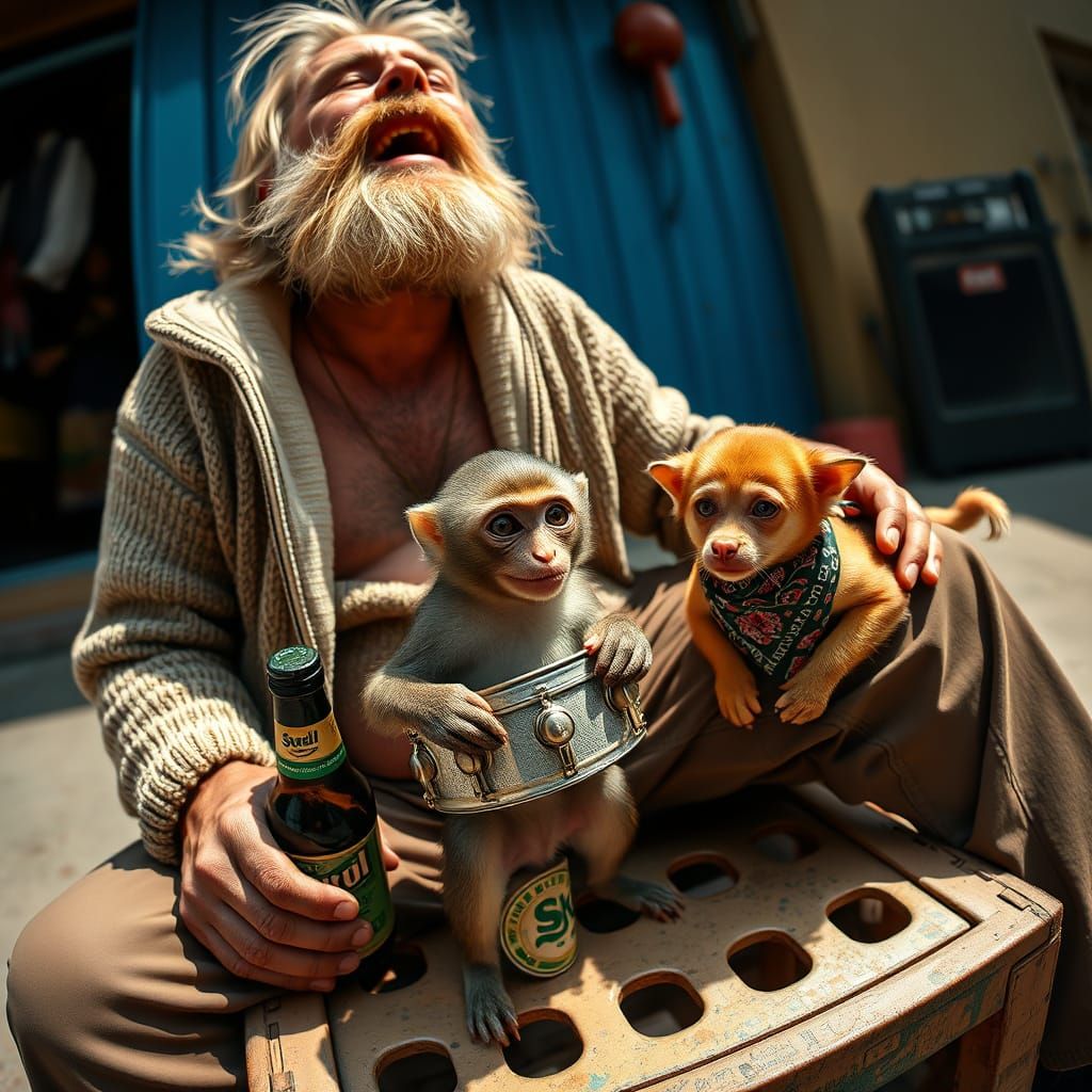 Whimsical Rio Favela Samba Scene in Ultra-Realistic Style