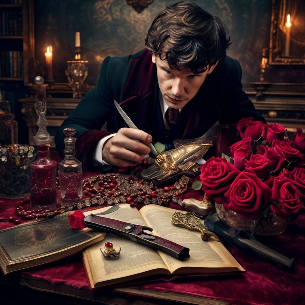 <lora:NC Hyperreal:1.0>  Sherlock Holms at a murder scene ,k...