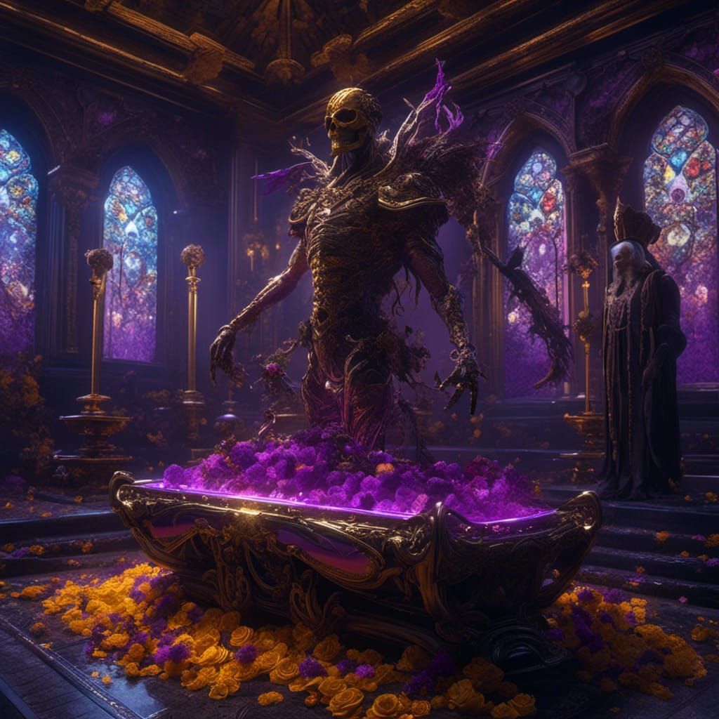 Hyperrealistic Poseidon in Dark Fantasy Art Style