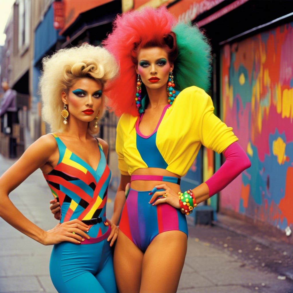 1980s New Wave Neo Punk Aerobics Fashion Craze