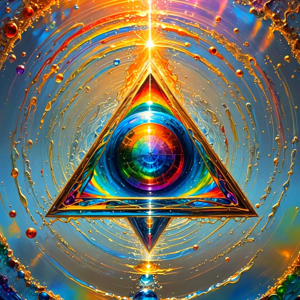 Interdimensional Ocean Drip with Rainbow Water and Lasers