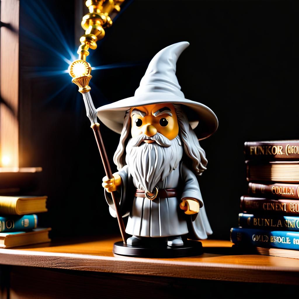 Gandalf Funkopop Figure with Cinematic Lighting