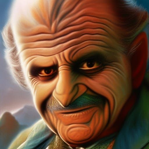 Hyperrealistic Joe Pesci as Hobbit Portrait