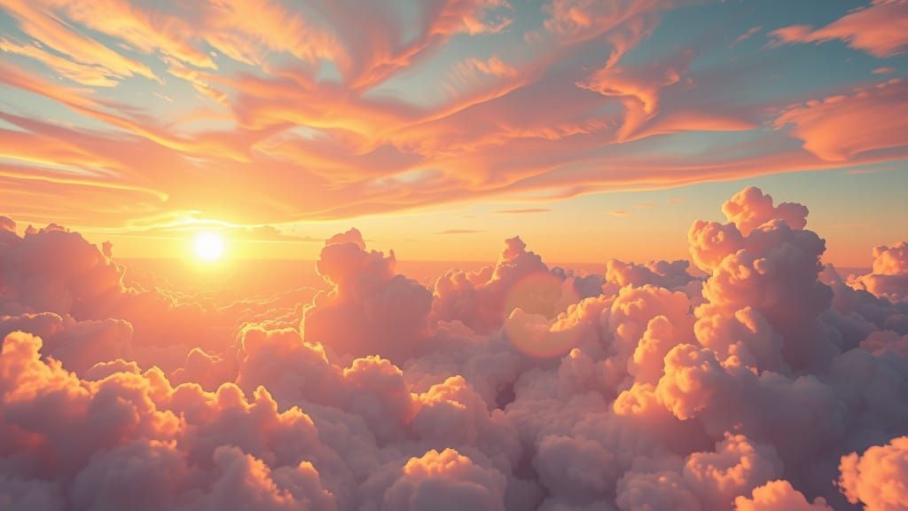 Ethereal Heaven at Sunrise