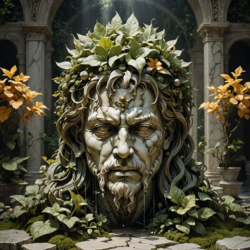 Marble Garden: An AI Generated Landscape