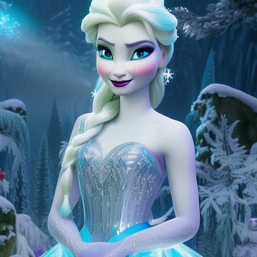 Elsa's Ice Palace: A 3D Disney Fantasy