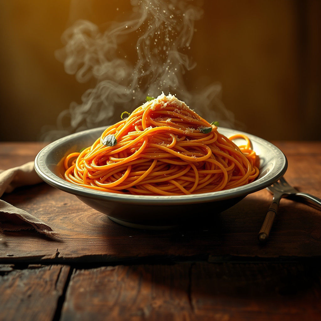 Majestic Spaghetti Bowl in Renaissance Still Life