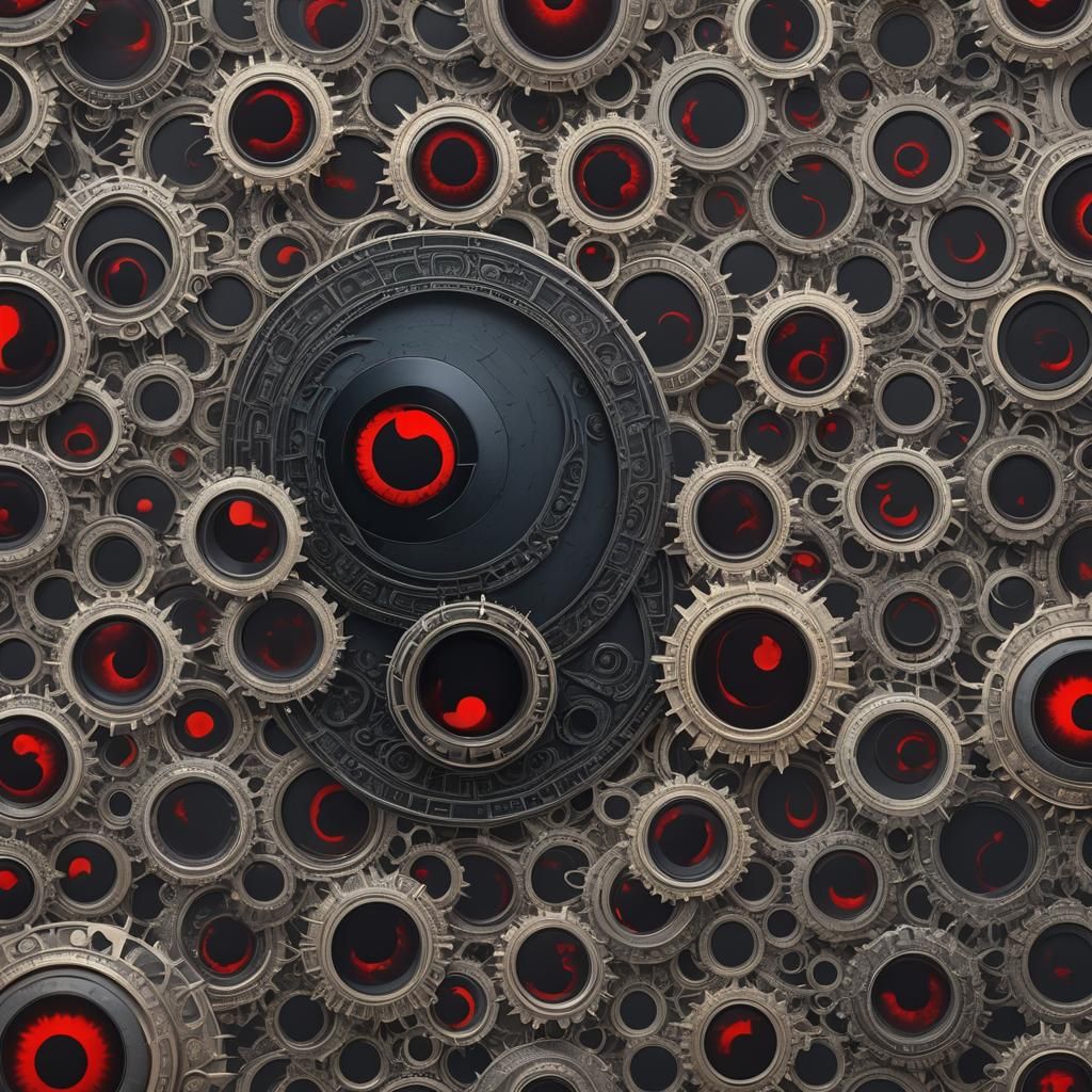 Eclipse with Itachi Sharingan in Detailed Matte Painting