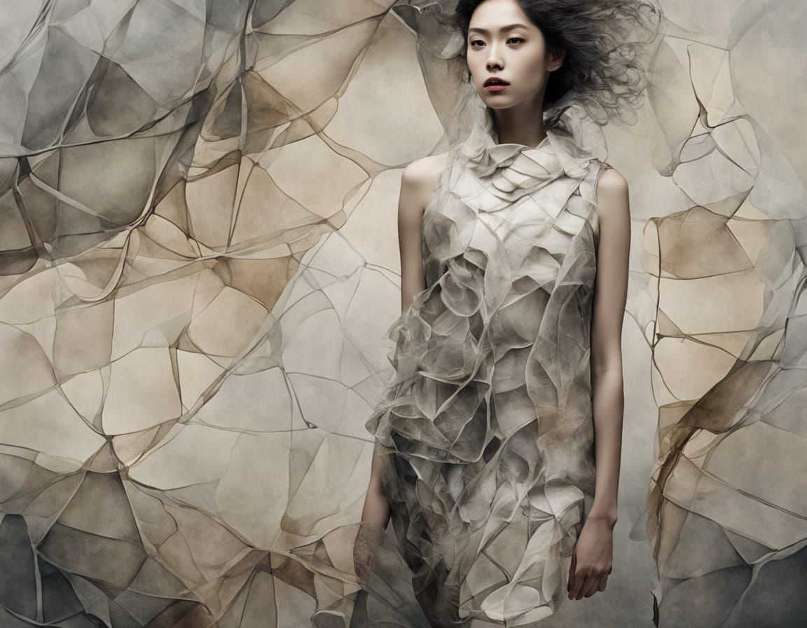 Futuristic Bio-design Fashion on Puerto Rican Woman