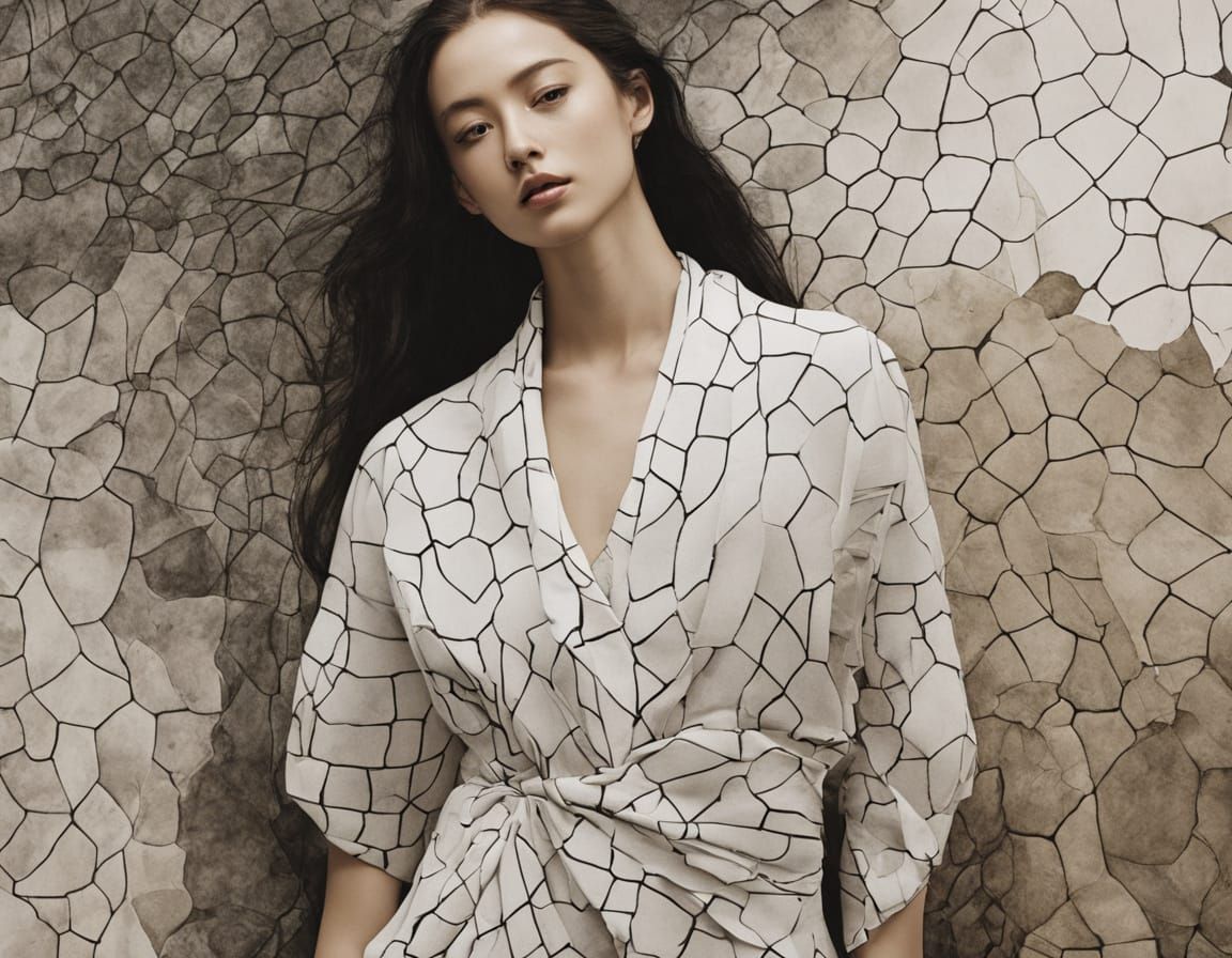 Futuristic Bio-Design Fashion on Puerto Rican Woman