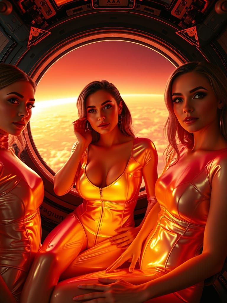 Confident Women in Futuristic Bodysuits, Inspired by Syd Mea...