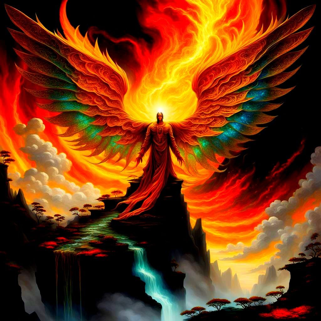 Heaven and Hell Clash in Dramatic Dark Fantasy