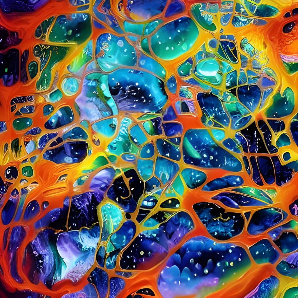 Spooky Scientific Scene as Impasto Painting