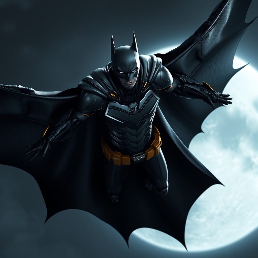 Dark Knight Ascendant: Fusion of Tech and Night