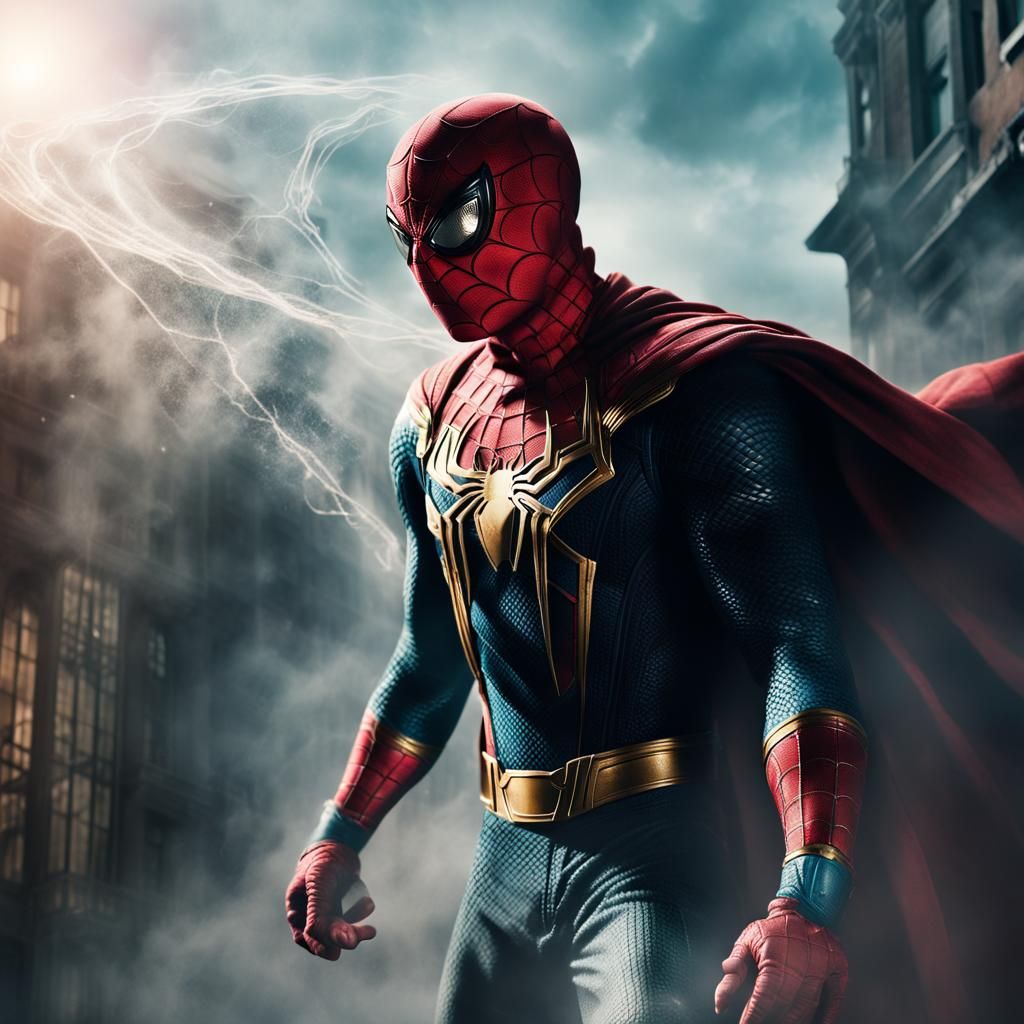 Mysterio Invisibility in Front of Spiderman