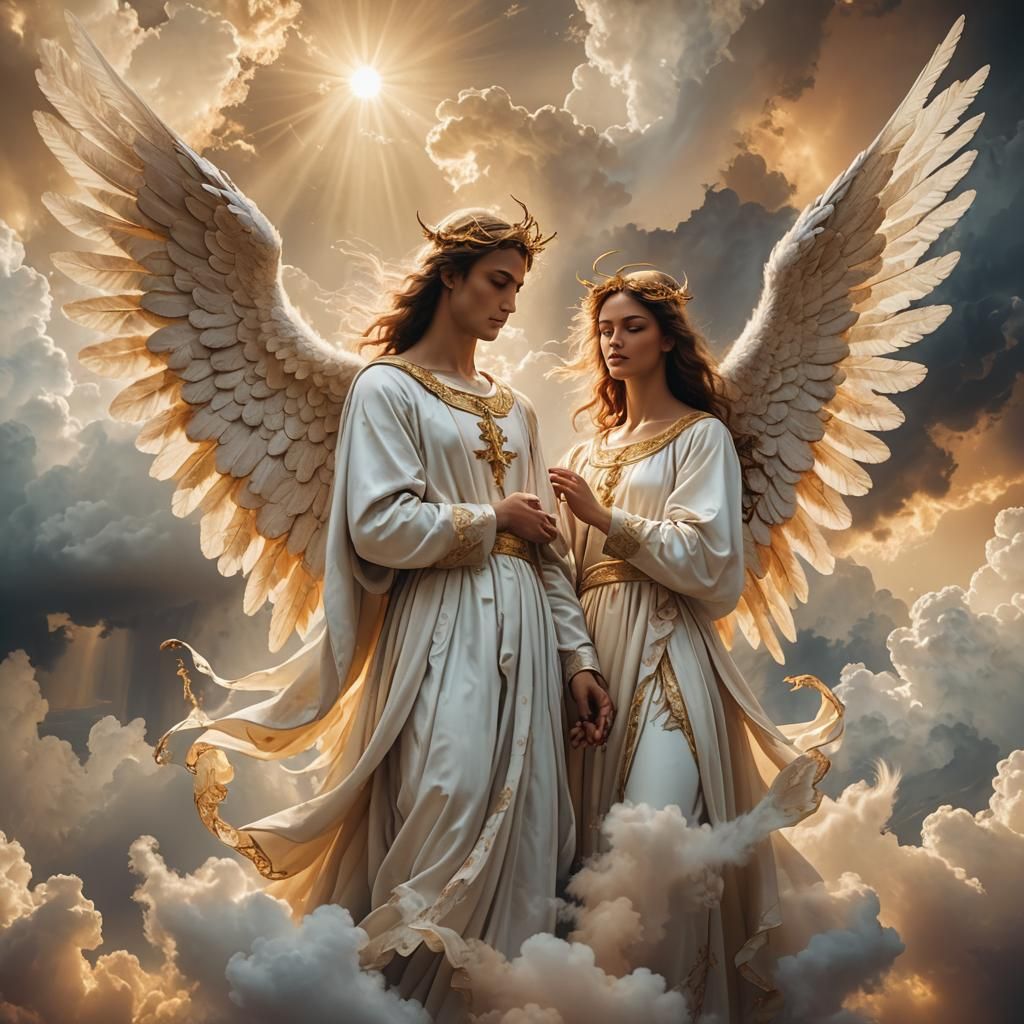 Angel and Devil in Sacred Surrealism