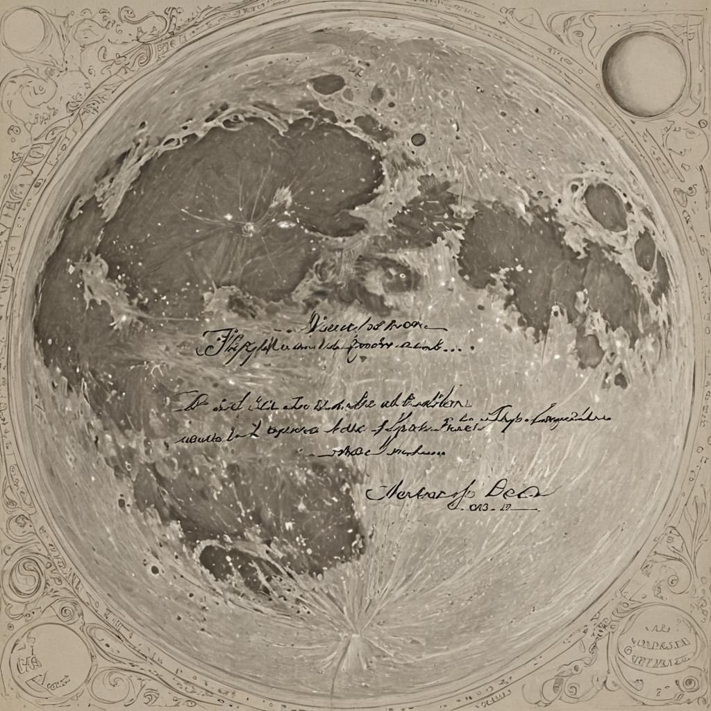 Intricate Flight to the Moon Inspired by Poe