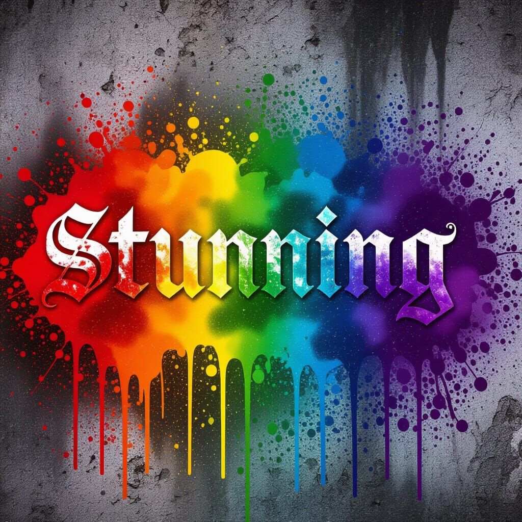Stunning Gothic Graffiti Art in Polychromatic Colors