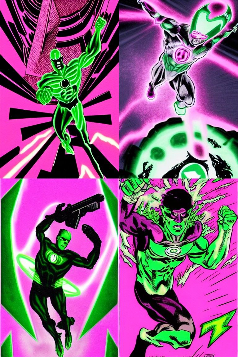 Pink Lantern Battles Ethereal Monsters in Hyperrealism