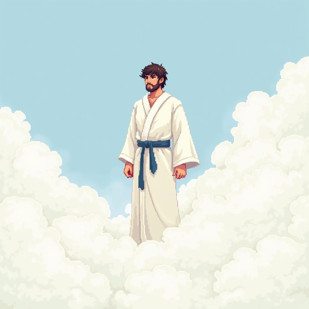 Whimsical Sprite in Pixel Art Heaven